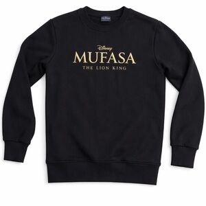 Disney Mufasa The Lion King Black Crewneck Sweatshirt Adult M